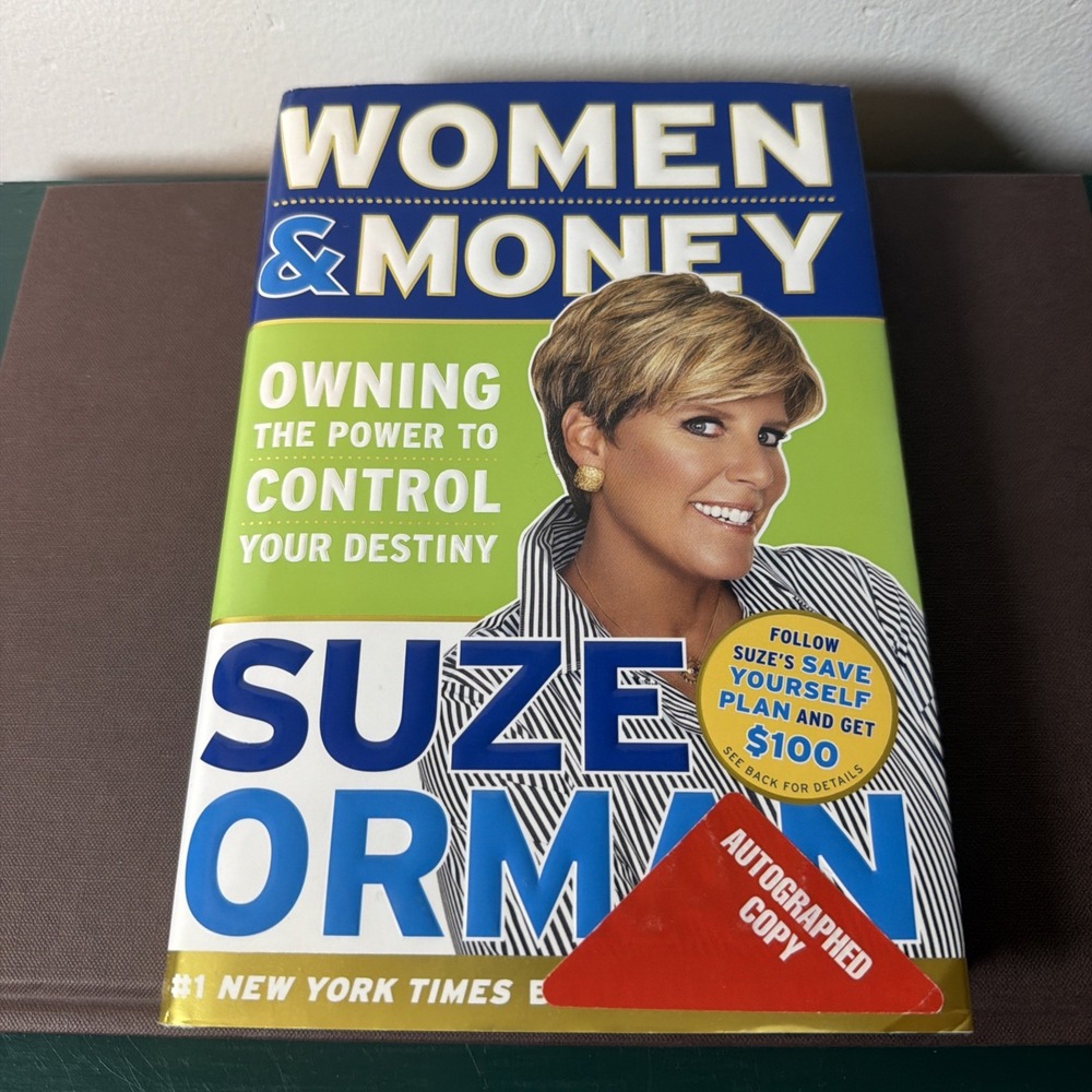 Women & Money Book Hardcover Control Your Destiny Autographed Copy Suze Orman